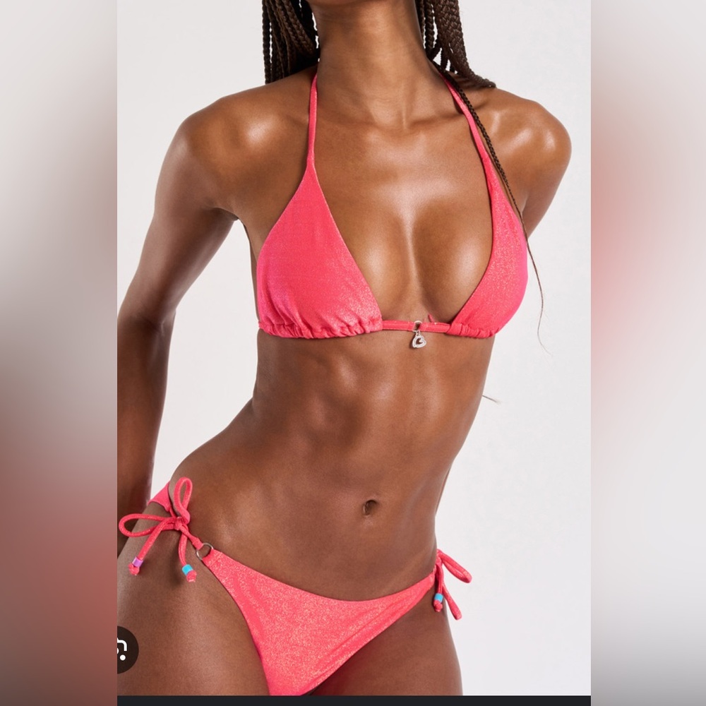 Banana moon Rico & Lina sea glitter pink two piece bikini